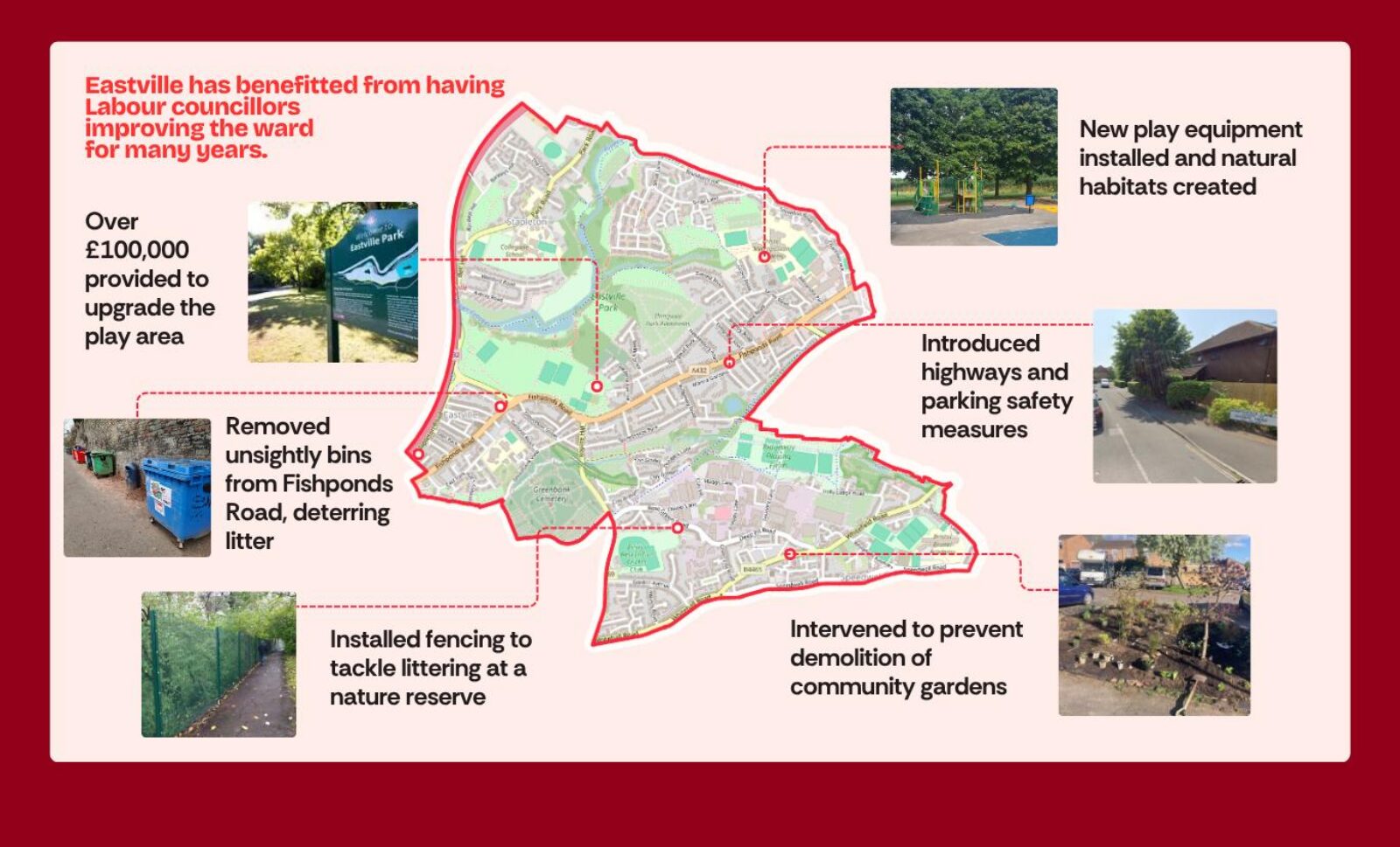 Eastville map