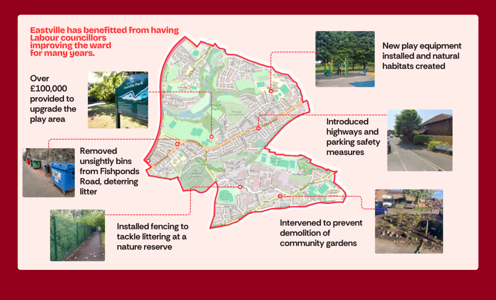 Eastville map